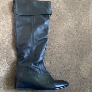 Tall leather boots